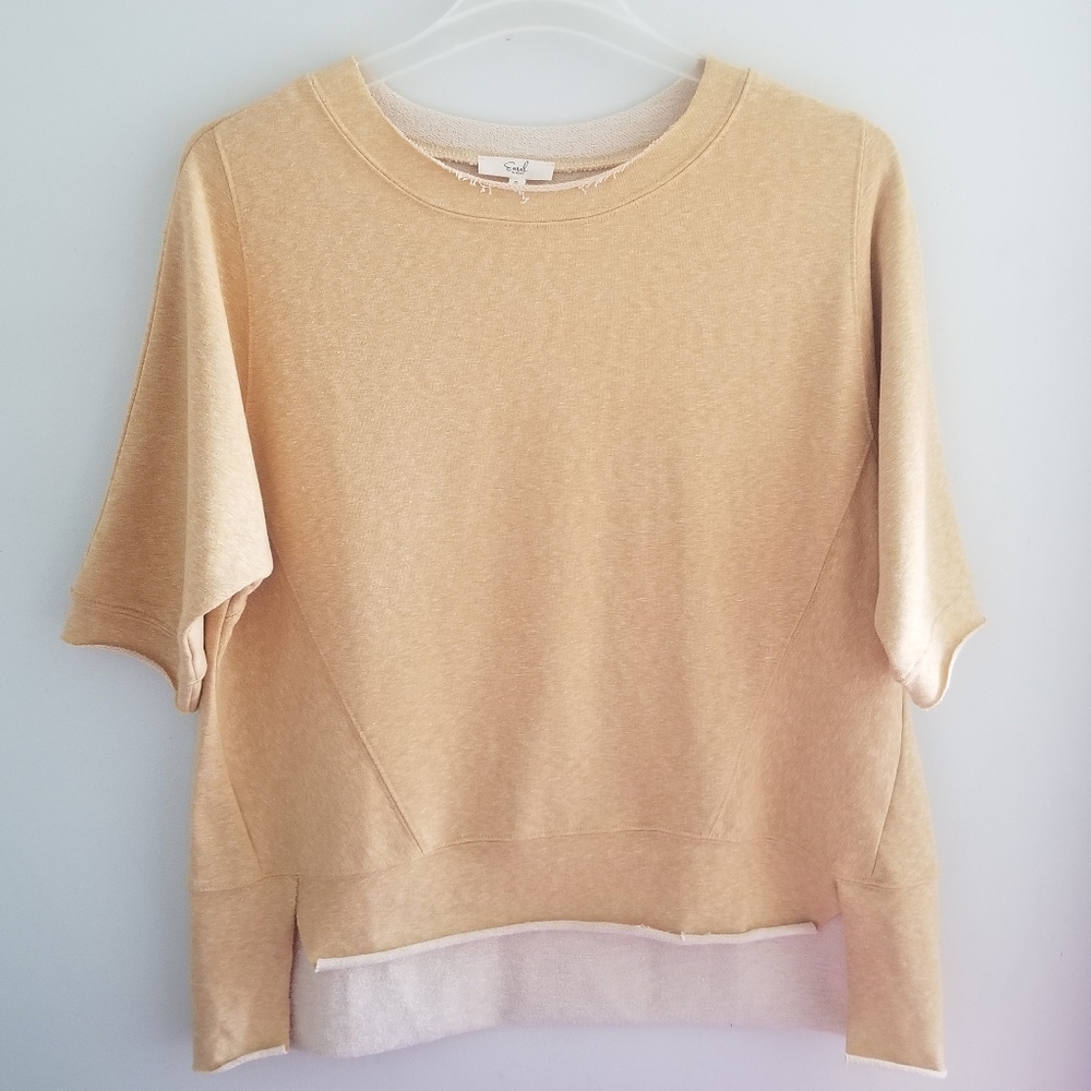 Yellow Top with Bottom Panel Cut Out